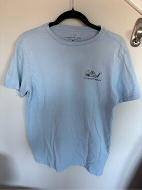 Vineyard Vines Light Blue Short-Sleeve Logo Tee